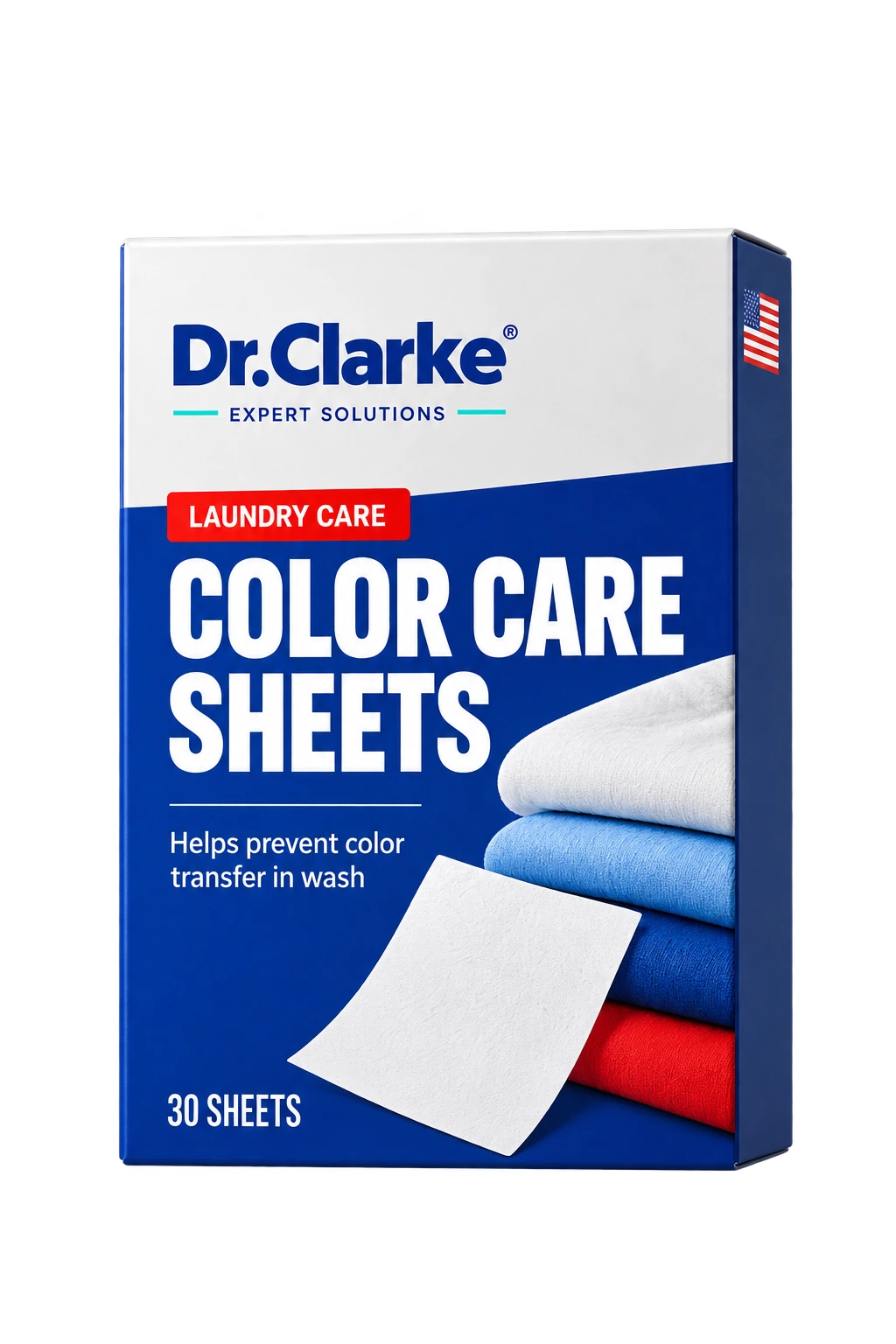 Color Care Sheets packaging concept
